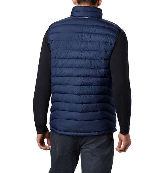 Columbia Powder Lite Vest Navy For Men's NZ42769 New Zealand